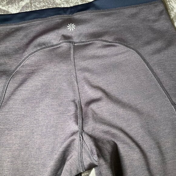 Athleta Women's Ultimate Stash Pocket 7/8 Tight Leggings Size M Gray & Navy NWT - Picture 9 of 9